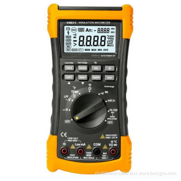 Auto Calculate Pi And Dar Digital Insulation Resistance Tester For Tempreature Testing